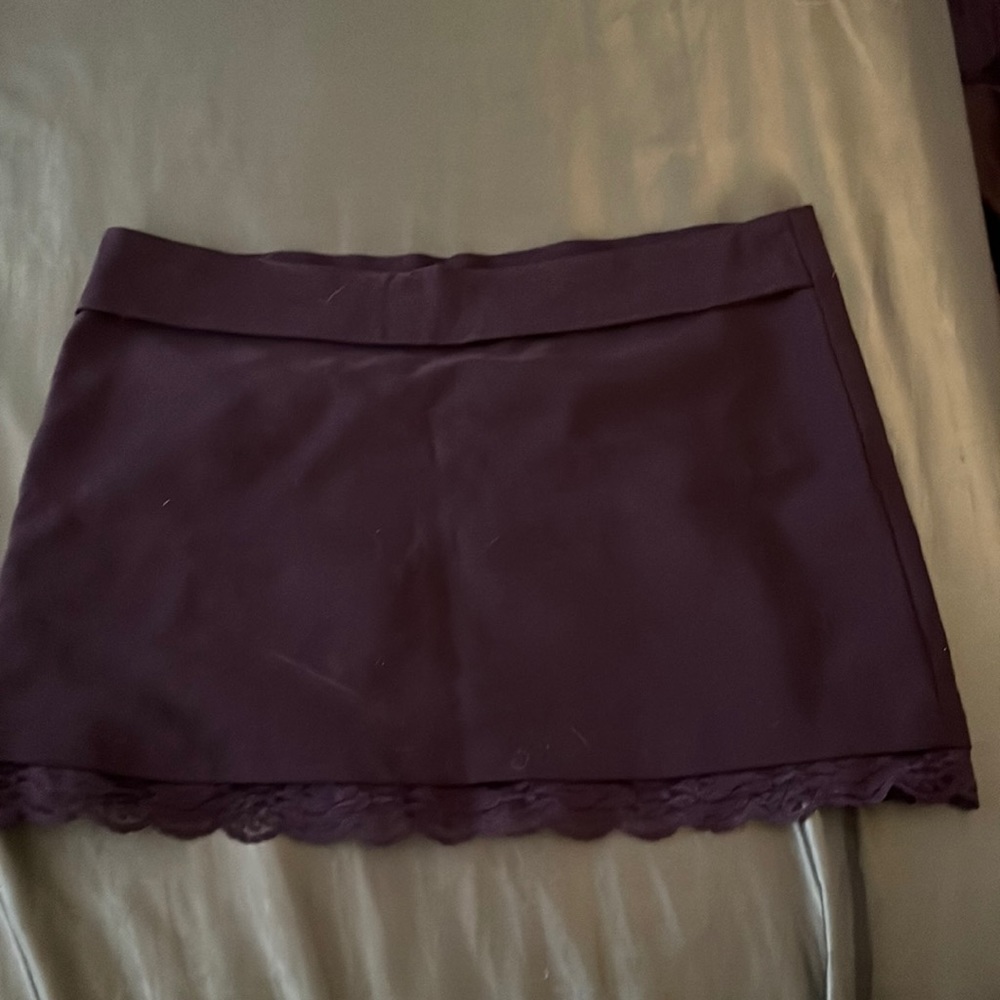 Black mini skirt